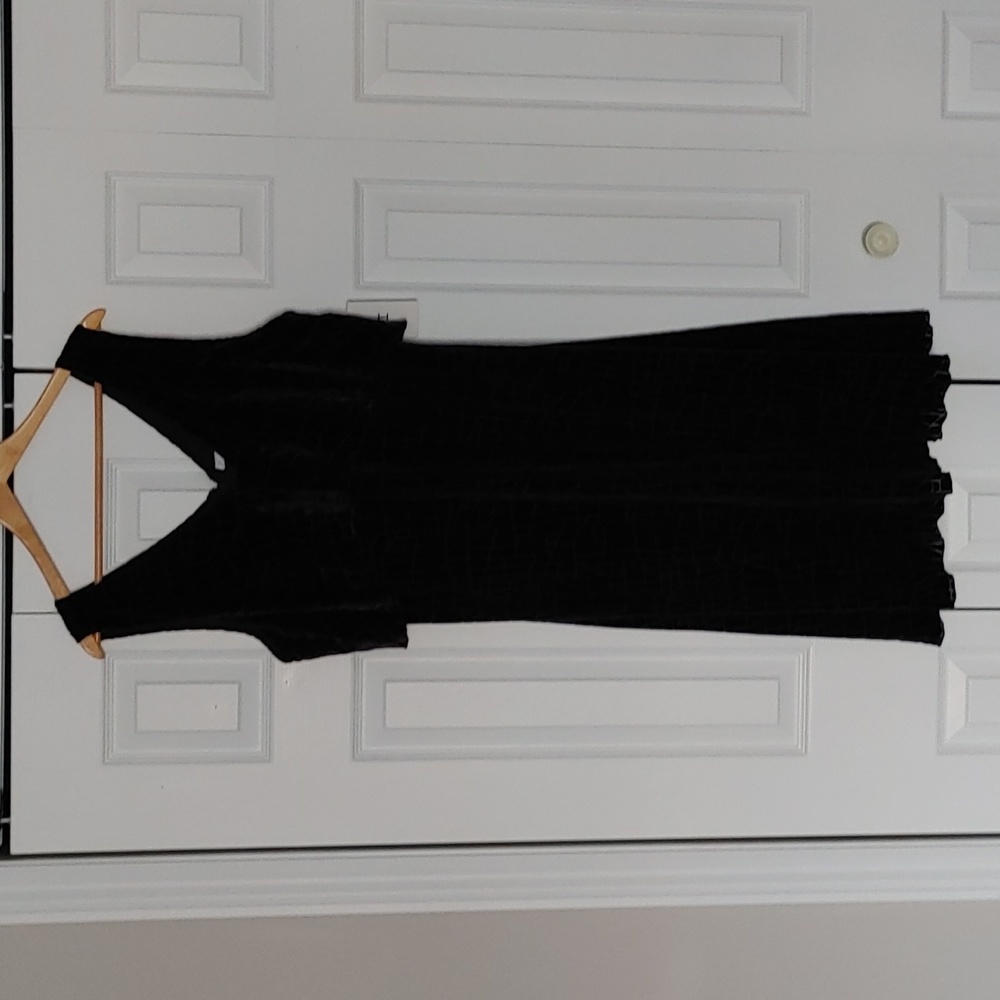 NWT Halston Velvet Velour Sleeveless Dress Size 14